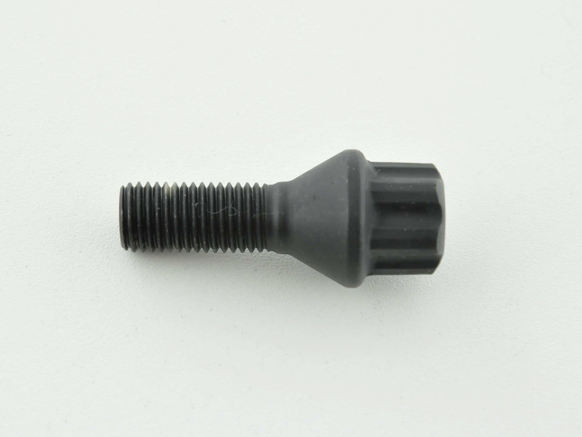Radschraube einzeln Schaftlänge 28mm Kegelbund schwarz M12x1,5 Radschraube einzeln Schaftlänge 28mm Kegelbund schwarz M12x1,5
